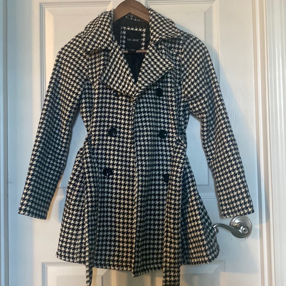 Black and white stylish winter jacket
